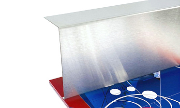 Накладка для крепления (тыльная/лицевая) из шлифованной нержавейки 1.0 мм длина 2,0 м k601-24 купить в Красноярске Накладка для крепления (тыльная/лицевая) из шлифованной нержавейки 1.0 мм длина 2,0 м k601-24 купить в Красноярске