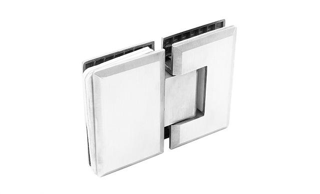 Петля для душевой кабины стекло-стекло 180° 90х55 мм, шлифованная  t303 SSS