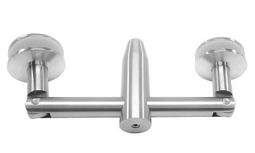 Крепление двойное с рутелями к стене, AISI 304 k629 купить в Красноярске