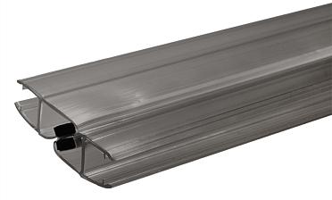 Комплект уплотнителей для стекла 8мм (2 шт.), полупрозрачный черный, стекло-стекло, с магнитом 90°/180°, 2,2 м t210-2 BL купить в Красноярске