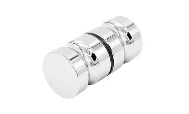 Ручка-кноб для двери 32х38 мм латунь-хром, полированная t692 PC купить в Красноярске