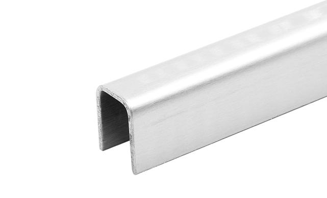 Профиль П-образный t=1,5 мм под стекло 20 мм, полированный, длина 2000 мм, AISI 304 Ф-1149