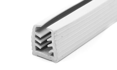 Уплотнитель в поручень с пазом 27х30 для стекла 10 мм, EPDM (палки 3 м) СЕРЫЙ Фk305-G купить в Красноярске