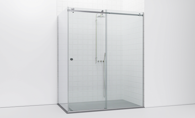 Комплект фурнитуры для раздвижной душевой перегородки, угловой, на профиле t552-1 Комплект фурнитуры для раздвижной душевой перегородки, угловой, на профиле t552-1