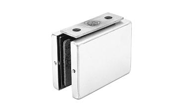 Коннектор стена-стекло с монтажной пластиной, шлифованный, вырез 09 t192 SSS купить в Красноярске