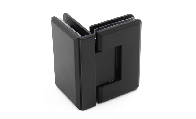 Петля для душевой стекло-стекло 90х55 мм, 90°, цинк, черный t304 BZn Петля для душевой стекло-стекло 90х55 мм, 90°, цинк, черный t304 BZn