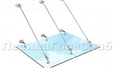 Комплект фурнитуры для козырька 1500х1500 (на вантах/тягах) k671-15-15 купить в Красноярске