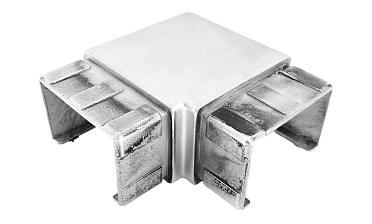 Отвод для поручня с пазом 40х60 мм, шлифованный (AISI 304) Фk542-2 купить в Красноярске