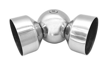 Поворот дер./пласт. поручня Ø49х0.8 мм, полированный, (AISI 201) k053-4 купить в Красноярске