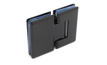 Петля для душевой кабины стекло-стекло 180°, 90*55, цинк, черн. t303 BZn купить в Красноярске