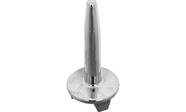 Наконечник палец (солдатик) на стойку Ø38.1 мм, без ложемента, литой, полированный, повышенной коррозионной стойкости, под сварку, облегченный, нержавеющий AISI 316, k034-3 купить в Красноярске