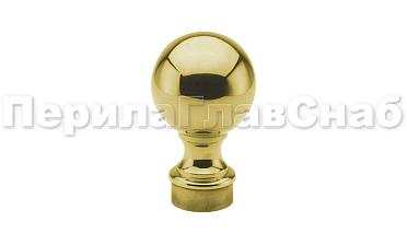 Наконечник стойки шар, Ø38.1 мм, литой, утяжеленный, золото k070-88 купить в Красноярске