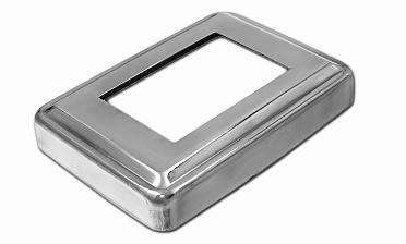 Низ стойки под трубу 105х75х0.8 мм для трубы 61х41 мм, полированный 400 Grit (AISI 304) k399 купить в Красноярске