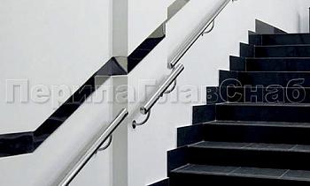 Пристенный поручень из нержавеющей стали 50 мм в Красноярске. Готовые проекты ПерилаГлавСнаб