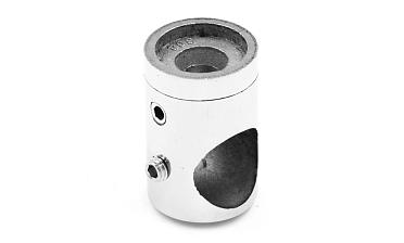 Ригеледержатель на стойку под плоскость Ø16 мм, литой, Ø22х30 мм, полированный, (AISI 304) k065-2 купить в Красноярске