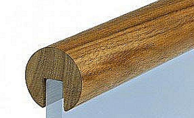 Поручень деревянный из Бука Ø50мм С ПАЗОМ Ф-1610