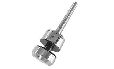 Комплект торцевого крепления несущего стекла, шпилька М16 AISI304, гайка-шайба Ø50х10мм, с регулировкой вылета 25-39мм, полированный, AISI 304 k277-11 купить в Красноярске