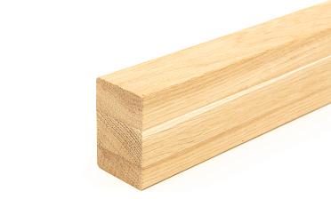 Дубовый поручень 60х40 некрашеный БЕЗ ПАЗА, Премиум Ф-1196 купить в Красноярске
