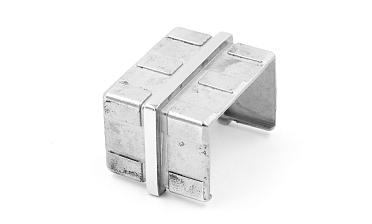 Соединитель для поручня с пазом 40х60 мм, полированный (AISI 304) k541 купить в Красноярске