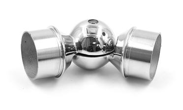 Поворот литой, регулируемый, "шар" с установочными кольцами, под Ø50.8 мм, (AISI 304) k558 купить в Красноярске