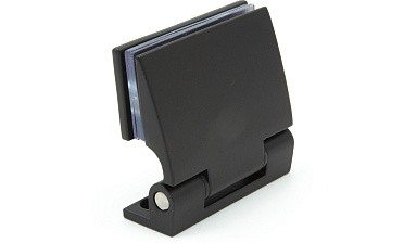 Петля для душевой стена-стекло 90°, односторонняя, без реза, нержавеющая сталь AISI 304, черная t315 BL  купить в Красноярске