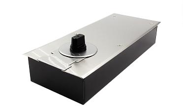 Доводчик для стеклянной двери до 80 кг EN2, напольный, 500 тыс. циклов, нержавеющая сталь AISI 304, шлифованная t182 SSS купить в Красноярске