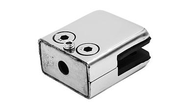 Стеклодержатель штампованный, под стекло 8 мм (4+4 мм), на плоскость 40х24х48 полированный (AISI 304) k352 купить в Красноярске