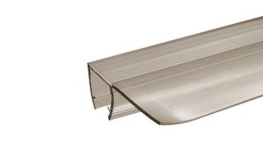 Уплотнитель для стекла 8 мм, полупрозрачный черный, 90°, стекло-стекло 2200 мм t215-2 BL купить в Красноярске