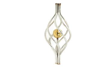 Декоративная вставка (корзинка) для стойки Ø25 мм, с золотым шаром k388-2 купить в Красноярске