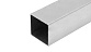 Труба профильная нержавеющая AISI 201, 40х40 мм,тройная полировка 600GRIT Rk808