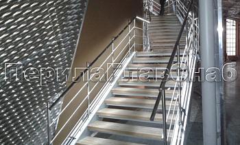 Нержавеющие перила и ограждения с подсветкой в Красноярске. Готовые проекты ПерилаГлавСнаб