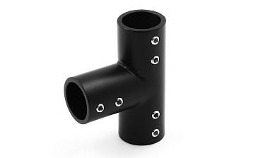 Соединитель-тройник для трубы 19 мм, нержавеющая сталь AISI 304, черная t902 BZn купить в Красноярске