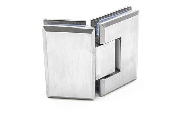 Петля для душевой стекло-стекло 90х55 мм, 135°, нержавеющая сталь AISI 304, шлифованная t302 SSS купить в Красноярске