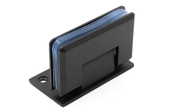 Петля для душевой стена-стекло 90х55 мм, 90°, односторонняя, цинк, черный t305 BZn купить в Красноярске