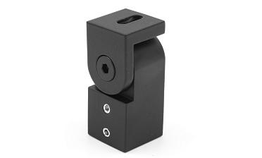 Держатель труба-стена, регулируемый, Ø19 мм, нерж., черный t908 BL купить в Красноярске