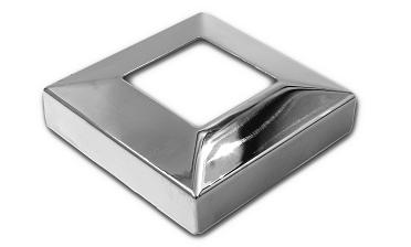 Низ стойки под трубу 40х40 мм, 82х82х0.8, высота 22 мм, полированный (AISI 304) k076 купить в Красноярске