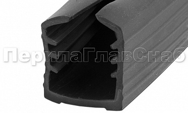 Уплотнитель в поручень с пазом 27х30 для стекла 10+10 мм, EPDM Фk308 купить в Красноярске Уплотнитель в поручень с пазом 27х30 для стекла 10+10 мм, EPDM Фk308 купить в Красноярске