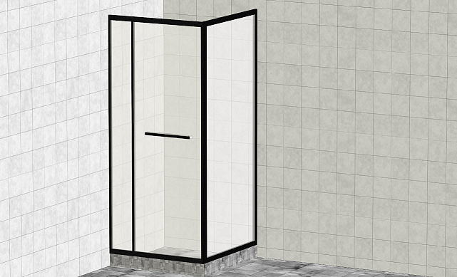 Комплект душевой с внутренней подвижной дверью,толщина стекла 8мм, 900х900х2000, AUSI 304, черная t470 Bl Комплект душевой с внутренней подвижной дверью,толщина стекла 8мм, 900х900х2000, AUSI 304, черная t470 Bl