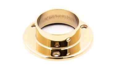 Фланец для трубы Ø50.8 мм, Ø90х3 мм, полированный, литой, золото k022-88 купить в Красноярске