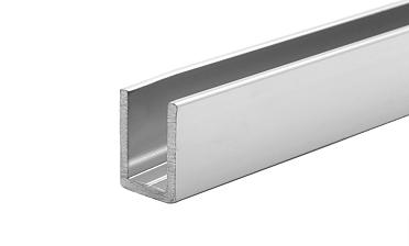 П-образный профиль для неподвижных стекол 8 мм, 19x13, L=2500, алюминий полированный t756-2500 AL купить в Красноярске