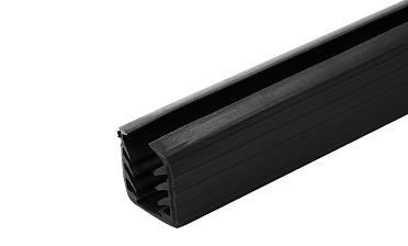 Уплотнитель в поручень с пазом 24х24 под LED ленту на стекло 12мм EPDM (палки 3 м) Фk300 купить в Красноярске
