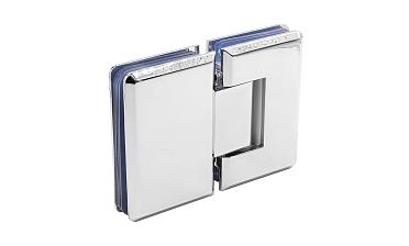 Петля для душевой кабины стекло-стекло 180° 90х55 мм цинк, полированная t303 PZn купить в Красноярске