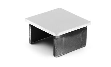 Заглушка для поручня с пазом 40x40 мм, полированная, хром (AISI 304) k547 купить в Красноярске