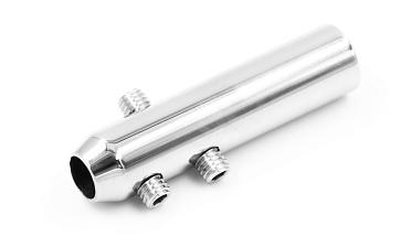 Держатель тросика Ø6 мм, короткий 50х12, прямой, под М8, полированный k240-2 купить в Красноярске