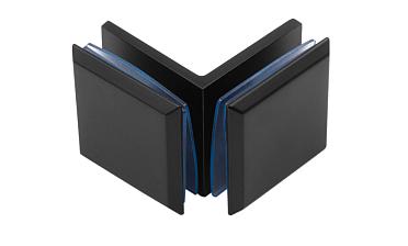 Коннектор для душевой кабины стекло-стекло 90°, 45х45, черный, t735 BZn купить в Красноярске