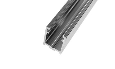 П-образный профиль 19x13, L=3000, под стекло 8 мм, алюминий полированный t758-3000 AL купить в Красноярске