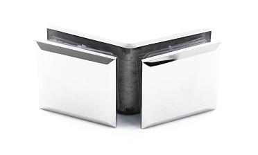 Коннектор для душевой стекло-стекло 135°, нержавеющая сталь AISI 304, полированная t736 PSS купить в Красноярске