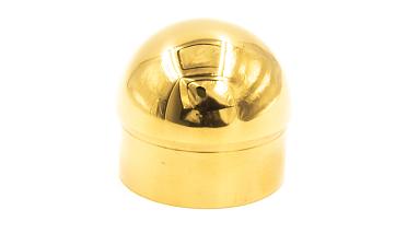 Заглушка для трубы Ø50.8х1.45 мм сферическая литая золотая k092-88 купить в Красноярске