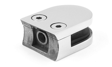 Стеклодержатель литой под стекло 8 мм (4+4 мм), под стойку Ø38.1 мм 40х22х49, полированный (AISI 304) k001-4 купить в Красноярске Стеклодержатель литой под стекло 8 мм (4+4 мм), под стойку Ø38.1 мм 40х22х49, полированный (AISI 304) k001-4 купить в Красноярске