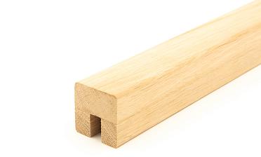 Дубовый поручень 40х40 некрашеный С ПАЗОМ, Премиум Ф-1077 купить в Красноярске